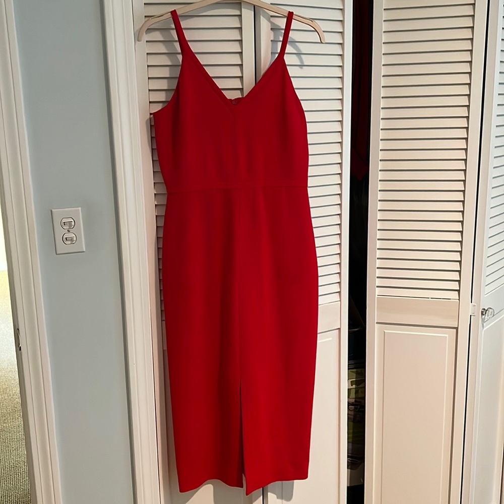 Lisa Perry Barney’s New York Red Dress